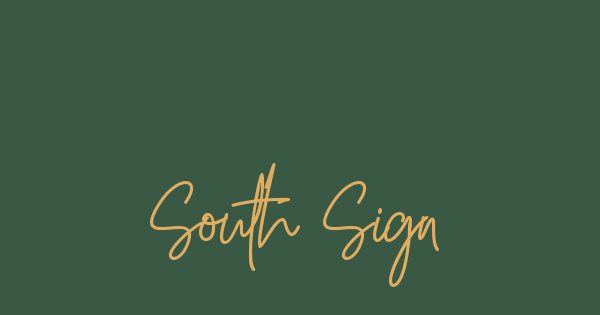South Signature font thumb